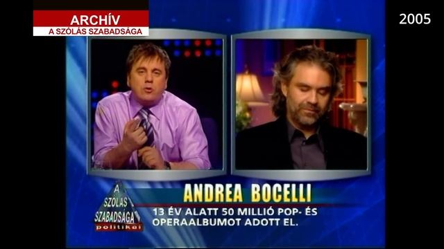 A SZÓLÁS SZABADSÁGA: Beszélgetés Andrea Bocelli világhírű operaénekessel, 2005. /// F.A. 311. смотреть онлайн