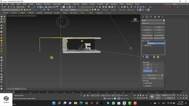 How To Section in 3DS Max by Slice Modifier смотреть онлайн
