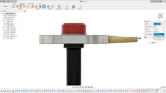 Quick Tip on the new Extend Edge Align tool in the Surface Modeling space of Fusion 360 смотреть онлайн