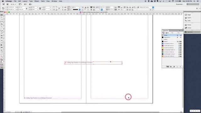 Page Numbering in Adobe InDesign смотреть онлайн