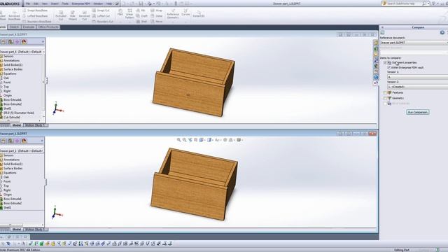 The compare documents tool in SolidWorks (Part 1) смотреть онлайн
