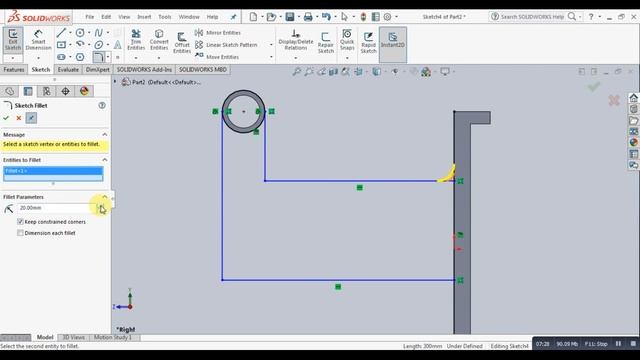 Simple Part Modeling Tutorial for Beginners | SolidWorks 2016 | (2) смотреть онлайн