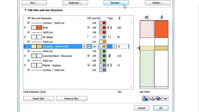 Defining skin and line structures for ARCHICAD composites смотреть онлайн