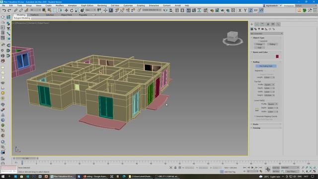 3ds Max Architectural Plan Modelling 03 Adding Balconies смотреть онлайн