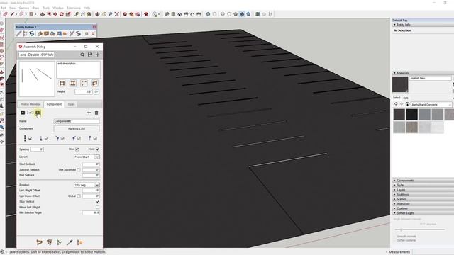 EASY PARKING SPACES with Profile Builder for SketchUp смотреть онлайн