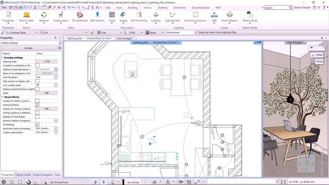 Advanced Course – Lighting plan – ARCHLine.XP 2022 смотреть онлайн