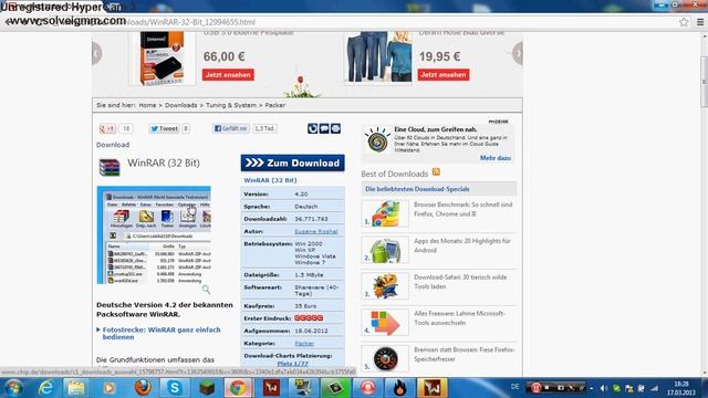 Wo ihr euch Winrar Downloadet 32bit/64bit смотреть онлайн