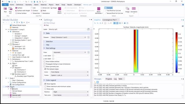 COMSOL: Fluid Flow and Heat Transfer in a pipe смотреть онлайн