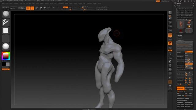 Dynamesh Zbrush Timelapse смотреть онлайн