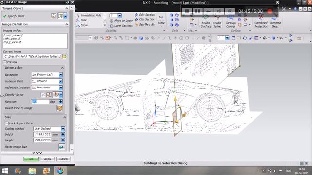 How to insert raster image in NX 9 смотреть онлайн
