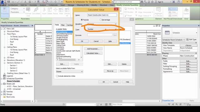 How to Format the Schedule Table in Revit смотреть онлайн