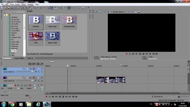 Урок 3 Применение переходов в Sony Vegas Pro 11 смотреть онлайн