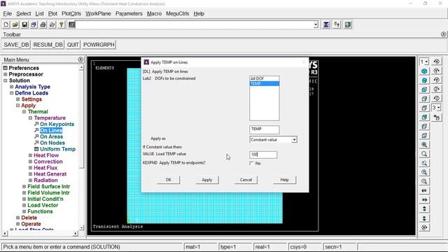 Ansys Tutorials : Transient Heat Conduction Analysis смотреть онлайн