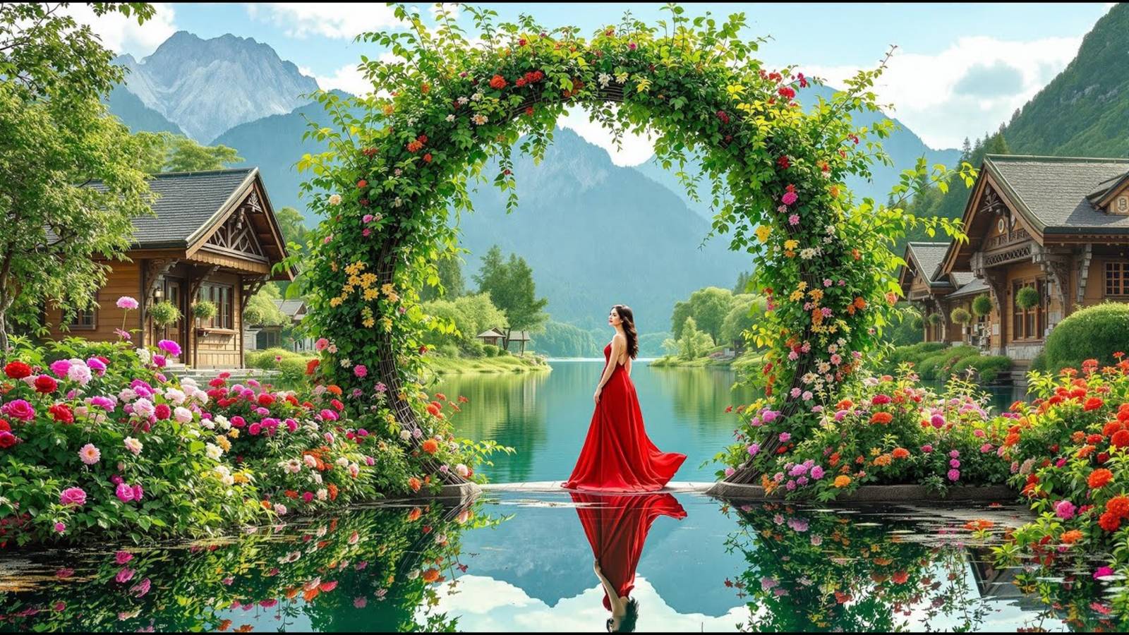 Прогулка под дождем 🌧️ Оберрид, Швейцария 4K - Самые красивые швейцарские деревни, атмосфера дождя смотреть онлайн