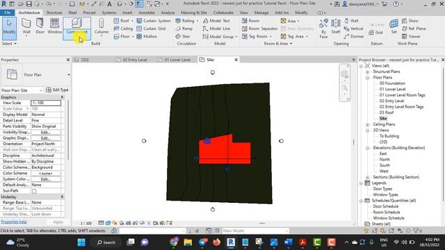 BSR514 Revit Tutorial 22 Adding Grass and Trees смотреть онлайн