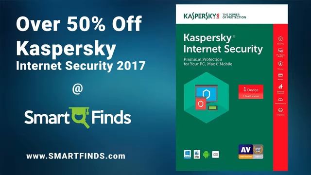 Kaspersky Internet Security 2017 Save 50% Off at SmartFinds.com смотреть онлайн