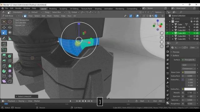 blender 3.0 sci fi robot modeling, rigging, animation смотреть онлайн