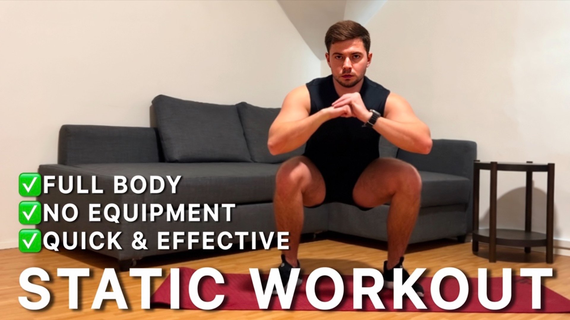 10 МИН СТАТИЧЕСКАЯ ТРЕНИРОВКА НА ВСЁ ТЕЛО | БЕЗ ОБОРУДОВАНИЯ смотреть онлайн