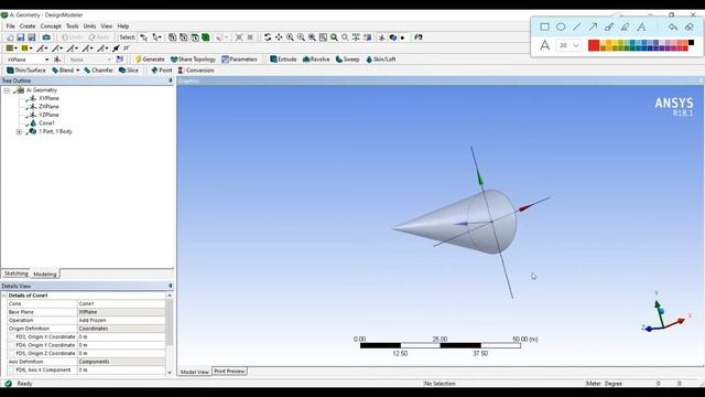 Boolean Operation To Unite Geometries || Ansys Tutorial смотреть онлайн