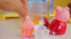 Свинка Пеппа и странный кисель, мама Свинка заколдовала папу Свина мультик для детей