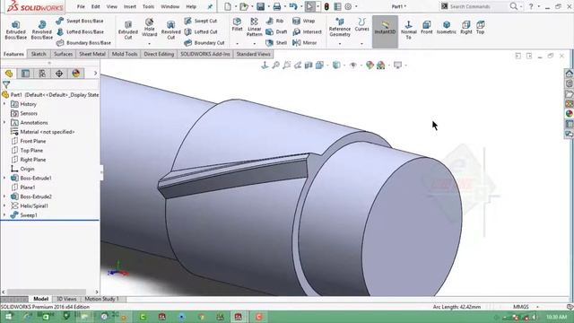 Solidworks Tutorial # 144 How to Make a Gear Shaft in Solidworks by Solidworks Easy Design смотреть онлайн