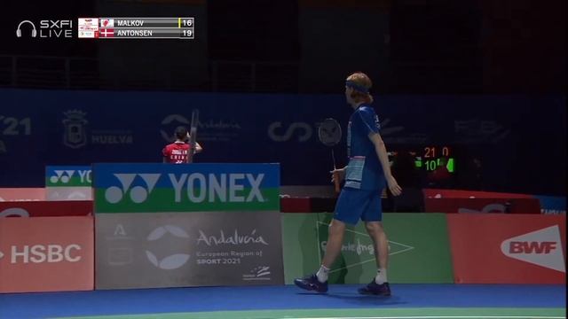 TotalEnergies BWF World Championships 2021 | Vladimir Malkov (NBFR) vs Anders Antonsen (DEN) [3] смотреть онлайн