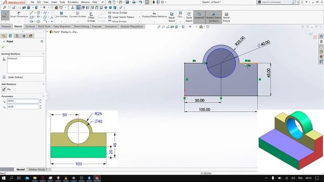 SolidWorks Practice Exercises for Beginners Exercise 3 смотреть онлайн