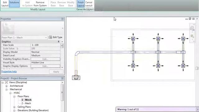 Revit MEP Tutorial Revit MEP Lesson 6 Automatic Ducting System смотреть онлайн