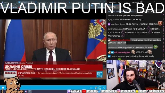 Hasan Piker Thinks Hitler's Annexation of Austria wasn't that Bad смотреть онлайн