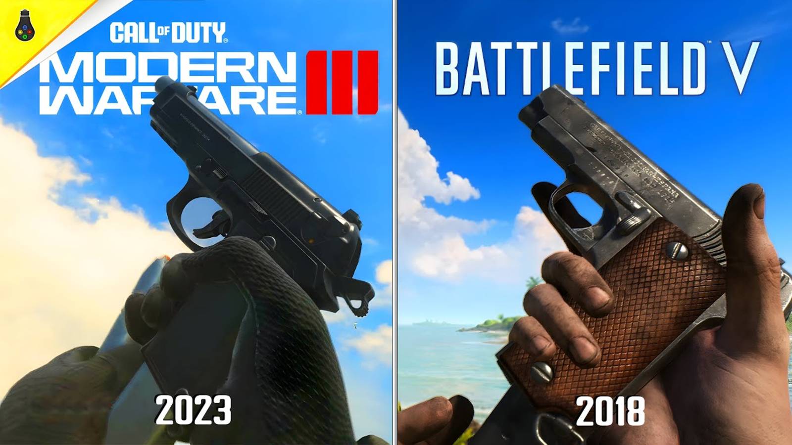 Call of Duty MW III vs Battlefield V Сравнение деталей и физики