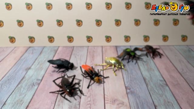 Набор Фигурки насекомых 8х14см 12шт