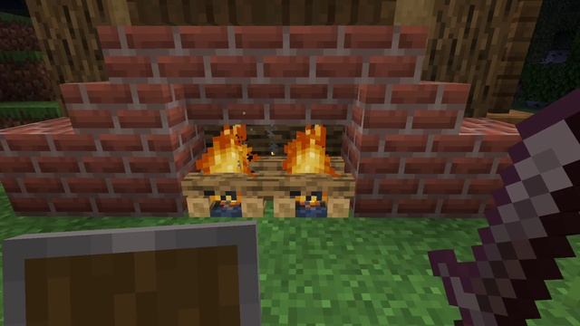 звуки костра из Майнкрафт смотреть онлайн