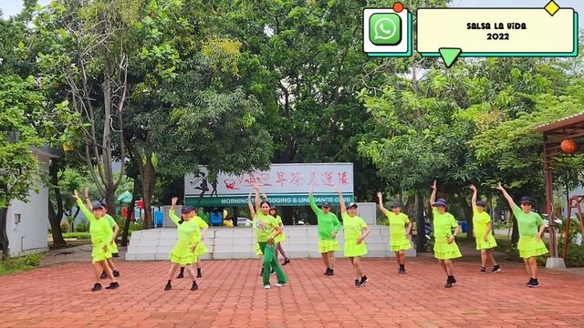 Salsa Lavida 2022 - Line Dance ,Choreo Supiyati ( DIY )  n Ella Miza , Demo by Morning Tea