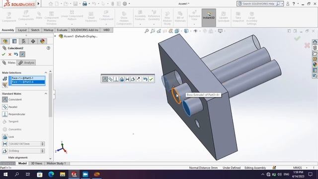 23 | SolidWorks Tutorial _ Assembly 1 смотреть онлайн
