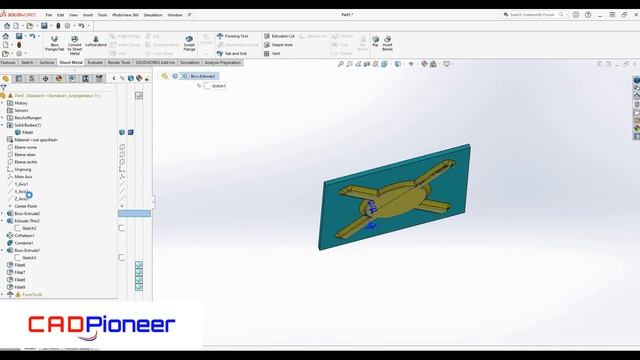 SolidWorks Sheet Metal / Part 05 смотреть онлайн