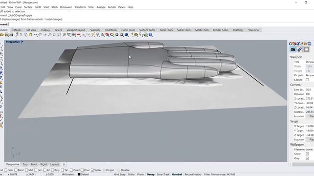 Rhino 7 WIP Tutorial: Creating a Glove using Sub-division (or Sub-D) Modeling смотреть онлайн
