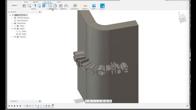 Fusion 360: use the Sheet Metal feature how to model a woven basket смотреть онлайн