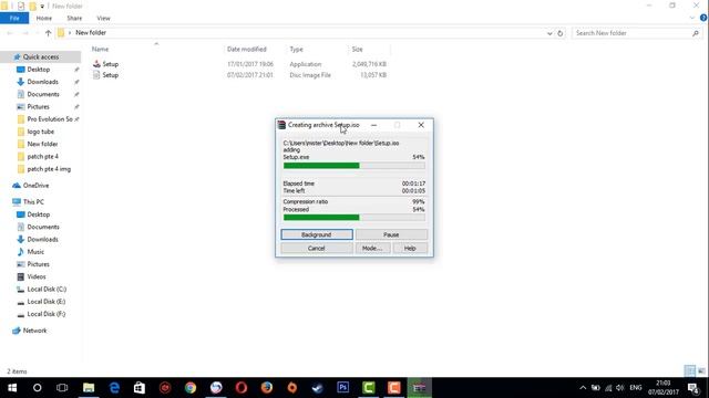 ضغط ملف و تحويله الى ملف بصيغة ISO باسهل طريقة عن طريق برنامج winrar смотреть онлайн