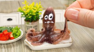 Острый Осьминог Жареный ПО-КОРЕЙСКИ 🐙 Рецепт Вкусного Мини Осьминога 😋 Мини Кухня