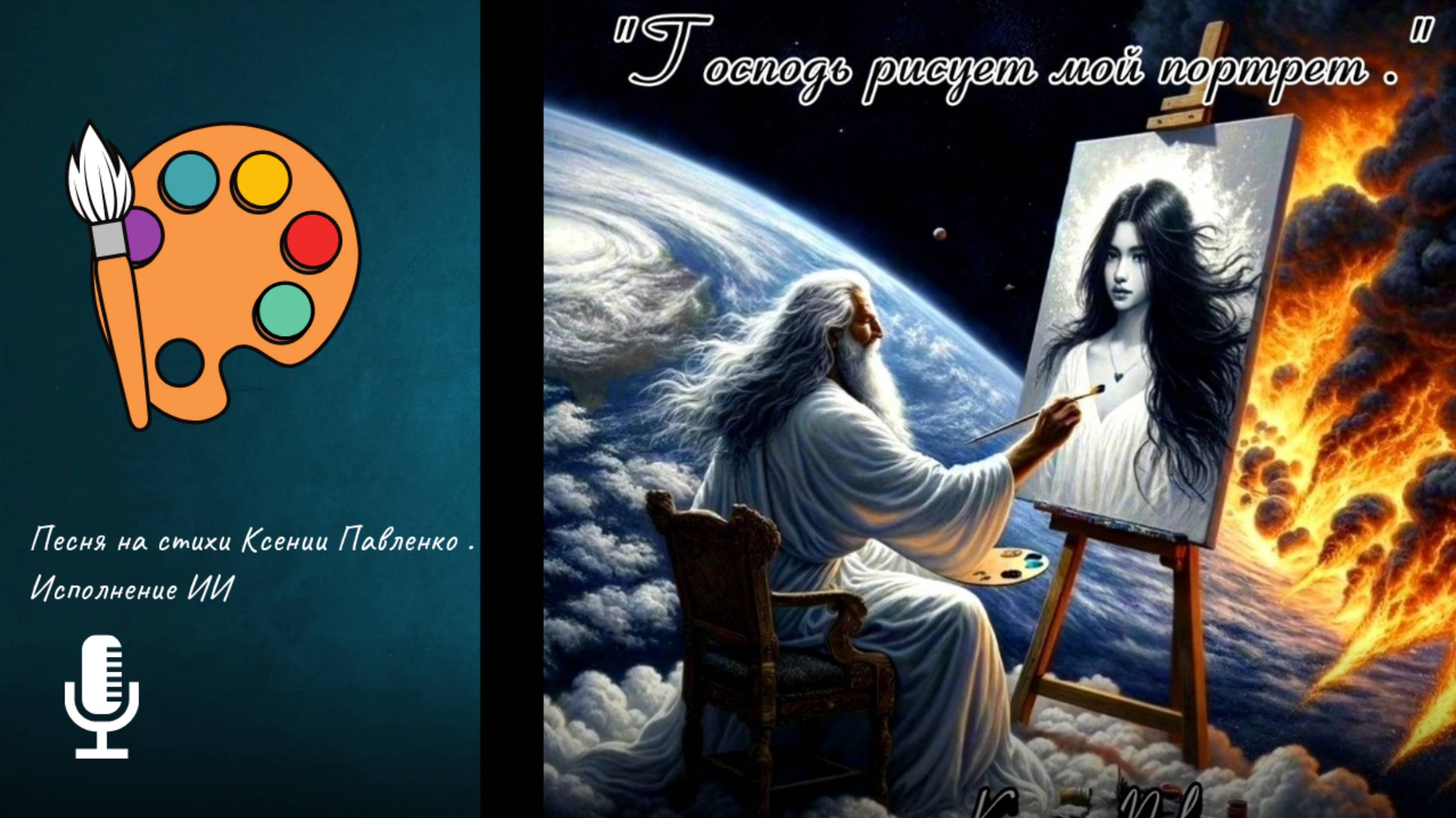 "Господь рисует мой портрет " песня на стихи Ксении Павленко смотреть онлайн
