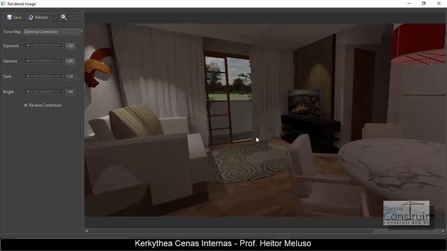 KERKYTHEA RENDER PARA SKETCHUP 11/24: Aplicando Globals e vidros (GRATUITO) смотреть онлайн
