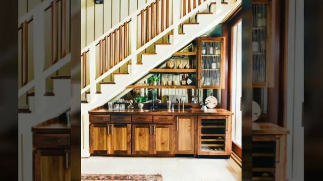 30+Creative way to use the space under stairs kitchen interior design for small home/Modern stairs смотреть онлайн