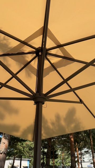 Уличный зонт на центральной опоре 3х3 VINCI смотреть онлайн