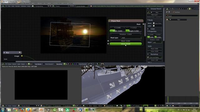 (Timelapse) COMPOSITING - PIRATE SHIP IN SUNSET - Blender Cycles [Full-HD] смотреть онлайн