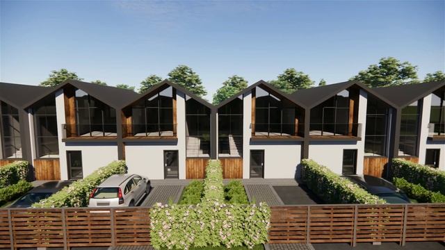 Портфоліо. Відео. Таун-хаус. Благоустрій території. Archicad+Enscape смотреть онлайн