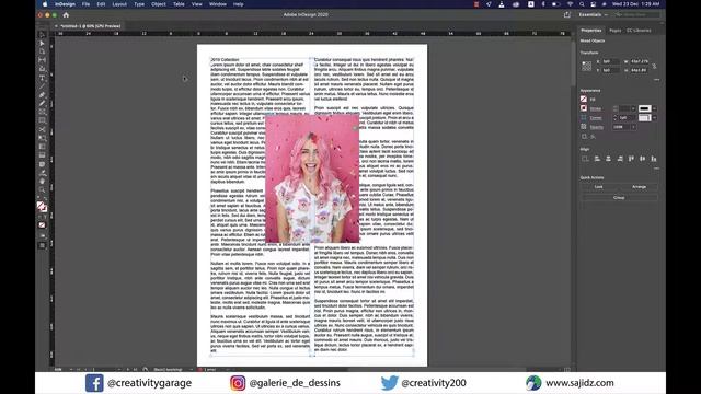 Wrap Text around shape in Indesign смотреть онлайн