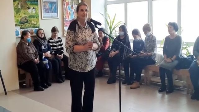Выступает заведующая картинной галереи г. Покровск им. Наума Засимова Людмила Засимова 13.04.2022 г смотреть онлайн