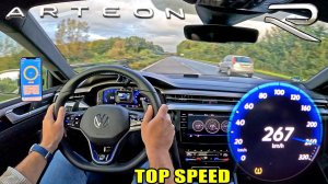 VW ARTEON R | МАКСИМАЛЬНАЯ СКОРОСТЬ на АВТОБАНЕ AutoTopNL