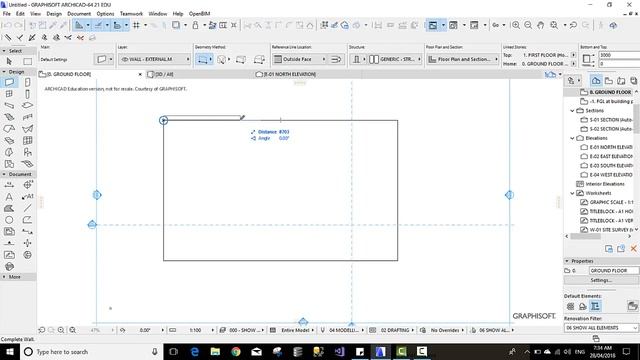 Archicad 21 Wall tool Lesson 3 смотреть онлайн