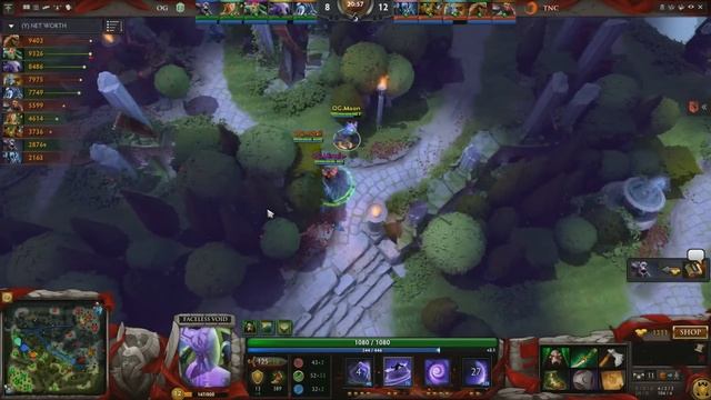 OG Vs TNC, TI6 Мейн Ивент, 2 раунд Нижней сетки, Игра 1